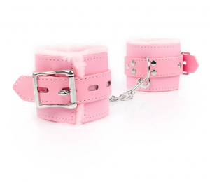 НАРУЧНИКИ РОЗОВЫЕ МЕХ 