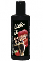 ГЕЛЬ ДЛЯ ОРАЛЬНОГО СЕКСА КЛУБНИКА С ШАМПАНСКИМ LICK-IT 100 МЛ