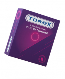 ПРЕЗЕРВАТИВЫ УЛЬТРАТОНКИЕ TOREX 3 ШТ