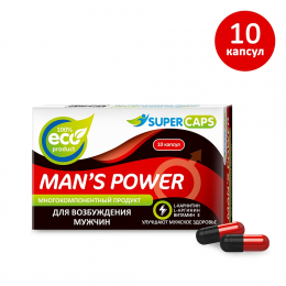 КАПСУЛЫ MANS POWER ВОЗБУЖДАЮЩЕЕ СРЕДСТВО МУЖ 10ШТ