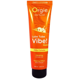 ЛУБРИКАНТ С ЭФФЕКТОМ ВИБРАЦИИ ORGIE LUBE TUBE VIBE MEDIUM PINA COLADA, 100 МЛ