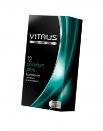 ПРЕЗЕРВАТИВЫ VITALIS COMFORT PLUS - АНАТОМИЧЕСКОЙ ФОРМЫ 12 ШТ