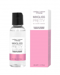 СМАЗКА НА СИЛИКОНОВОЙ ОСНОВЕ MIXGLISS PRETTY FLEUR CERISIER, 50 МЛ