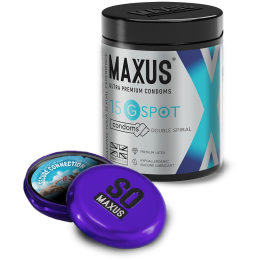 ПРЕЗЕРВАТИВЫ MAXUS НАБОР В ЖЕЛЕЗНОМ КЕЙСЕ G-SPOT 15 ШТ