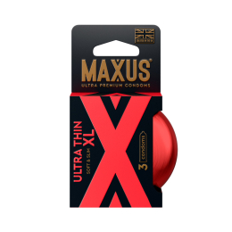 ПРЕЗЕРВАТИВЫ УВЕЛИЧЕННЫЕ MAXUS XL УЛЬТРАТОНКИЕ С ЖЕЛЕЗНЫМ КЕЙСОМ 3 ШТ