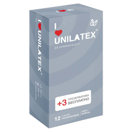 ПРЕЗЕРВАТИВЫ UNILATEX RIBBED РЕБРИСТЫЕ 15 ШТ