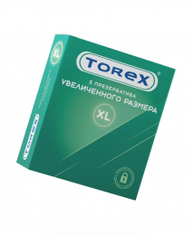 ПРЕЗЕРВАТИВЫ УВЕЛИЧЕННОГО РАЗМЕРА TOREX 3 ШТ