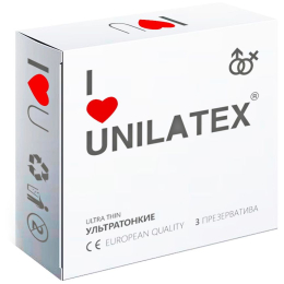 ПРЕЗЕРВАТИВЫ UNILATEX NATURAL ULTRATHIN 3 ШТ УЛЬТРАТОНКИЕ