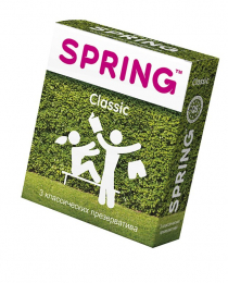 ПРЕЗЕРВАТИВЫ SPRING CLASSIC, КЛАССИЧЕСКИЕ, ЛАТЕКС, 19,5 СМ, 3 ШТ