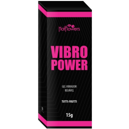 ЖИДКИЙ ВИБРАТОР СО ВКУСОМ ТУТТИ-ФРУТТИ VIBRO POWER 15 ГР