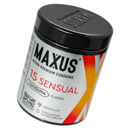 ПРЕЗЕРВАТИВЫ MAXUS НАБОР В ЖЕЛЕЗНОМ КЕЙСЕ АНАТОМИЧЕСКИЕ SENSUAL № 15