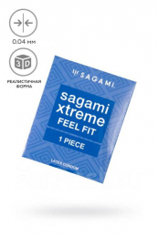 ПРЕЗЕРВАТИВЫ SAGAMI XTREME FEEL FIT ГЛАДКИЕ 1 ШТ