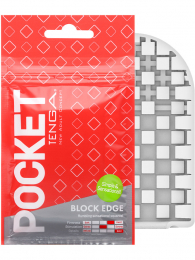 КАРМАННЫЙ МАСТУРБАТОР TENGA POCKET BLOCK EDGE