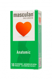 ПРЕЗЕРВАТИВЫ MASCULAN АНАТОМИЧЕСКОЙ ФОРМЫ, 10 ШТ