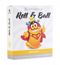 ПРЕЗЕРВАТИВ SITABELLA ROLL BALL БАНАН С ШАРИКАМИ 1 ШТ