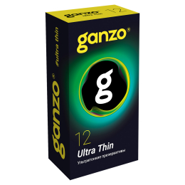 ПРЕЗЕРВАТИВЫ УЛЬТРА ТОНКИЕ GANZO ULTRA THINE 12 ШТ