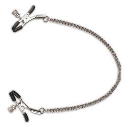 КЛИПСЫ ДЛЯ СОСКОВ НА СЕРЕБРИСТОЙ ЦЕПОЧКЕ