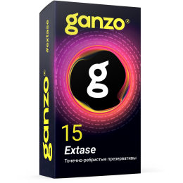 ПРЕЗЕРВАТИВЫ GANZO EXTASE ТОЧЕЧНЫЕ И РЕБРИСТЫЕ, АНАТОМИЧЕСКОЙ ФОРМЫ 12 ШТ