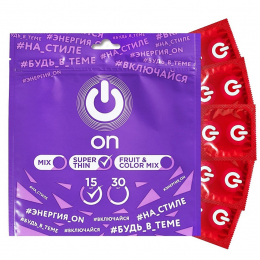 ПРЕЗЕРВАТИВЫ ON) SUPER THIN СУПЕР ТОНКИЕ 12+3 ШТ