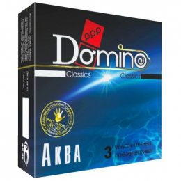 ПРЕЗЕРВАТИВЫ DOMINO АКВА 3 ШТ