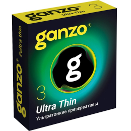 ПРЕЗЕРВАТИВЫ УЛЬТРА ТОНКИЕ GANZO ULTRA THINE 3 ШТ
