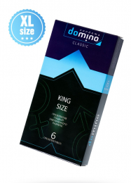 ПРЕЗЕРВАТИВЫ LUXE DOMINO CLASSIC KING SIZE 6 ШТ, 18 СМ