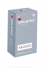 ПРЕЗЕРВАТИВЫ UNILATEX DOTTED С ТОЧКАМИ 15 ШТ