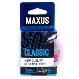 ПРЕЗЕРВАТИВЫ MAXUS CLASSIC В АБС 3 ШТ