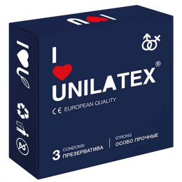 ПРЕЗЕРВАТИВЫ UNILATEX EXTRA STRONG ОСОБО ПРОЧНЫЕ 3 ШТ