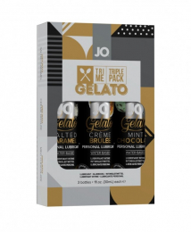 ПОДАРОЧНЫЙ НАБОР СЪЕДОБНЫХ ЛЮБРИКАНТОВ TRI-ME TRIPLE PACK-GELATO