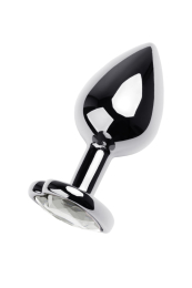 АНАЛЬНЫЙ СТРАЗ СЕРЕБРИСТЫЙ, С КРИСТАЛЛОМ, СЕРДЦЕ