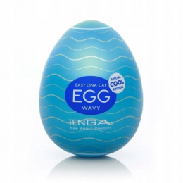 ЯЙЦО МАСТУРБАТОР TENGA EGG WAVY COOL EDITION 