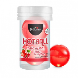 ЛУБРИКАНТ НА МАСЛЯНОЙ ОСНОВЕ 4 В 1 HOT BALL КРАСНЫЕ ЯГОДЫ 6 ГР
