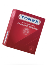 ПРЕЗЕРВАТИВЫ TOREX СЛАДКАЯ ЛЮБОВЬ 3 ШТ