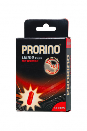 ВОЗБУЖДАЮЩИЕ ЖЕНСКИЕ КАПСУЛЫ ERO PRORINO BLACK LINE LIBIDO, 10 ШТ