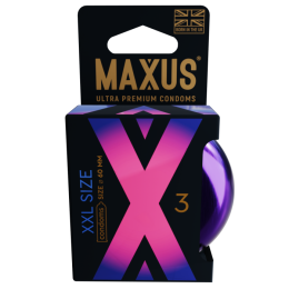 ПРЕЗЕРВАТИВЫ MAXUS НАБОР В ЖЕЛЕЗНОМ КЕЙСЕ УВЕЛИЧЕННЫЕ XXL № 3