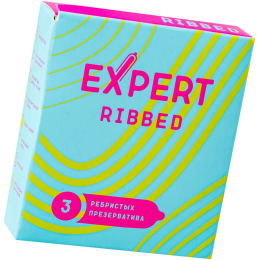 ПРЕЗЕРВАТИВЫ EXPERT РЕБРИСТЫЕ 3 ШТ