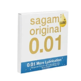 ПРЕЗЕРВАТИВЫ SAGAMI ORIGINAL 0.01 EXTRA LUB ПОЛИУРЕТАНОВЫЕ 1 ШТ