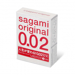 ПРЕЗЕРВАТИВЫ ПОЛИУРЕТАНОВЫЕ SAGAMI ORIGINAL 0,02 3 ШТ