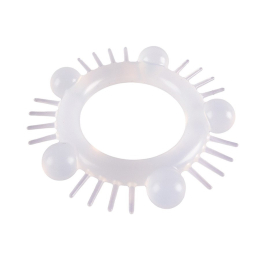 СИЛИКОНОВОЕ ЭРЕКЦИОННОЕ КОЛЬЦО С РЕСНИЧКАМИ SEX EXPERT