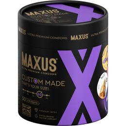 ПРЕЗЕРВАТИВЫ MAXUS CUSTOM MADE РАЗМЕР 60 50 ШТ