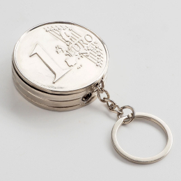 СТИЛЬНАЯ ЗАЖИГАЛКА БРЕЛОК В ФОРМЕ ЕВРО