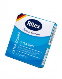 ПРЕЗЕРВАТИВЫ RITEX EXTRA DÜNN УЛЬТРА ТОНКИЕ 3 ШТ