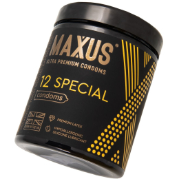 ПРЕЗЕРВАТИВЫ MAXUS НАБОР С ЖБ КЕЙСОМ ТОЧЕЧНО-РЕБРИСТЫЕ 12 ШТ