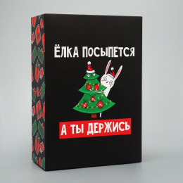 ПОДАРОЧНАЯ КОРОБКА ЁЛКА ПОСЫПЕТСЯ, А ТЫ ДЕРЖИСЬ