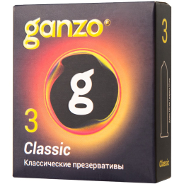 ПРЕЗЕРВАТИВЫ КЛАССИКА С ОБИЛЬНОЙ СМАЗКОЙ GANZO CLASSIC 3 ШТ