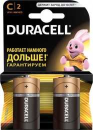 БАТАРЕЙКИ DURACELL ТИПА С, LR14 , 2 ШТ