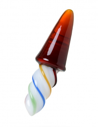 ДВУСТОРОННИЙ ФАЛЛОИМИТАТОР МОРОЖЕННОЕ SEXUS GLASS 16 СМ