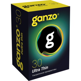 ПРЕЗЕРВАТИВЫ УЛЬТРА ТОНКИЕ GANZO ULTRA THINE 30 ШТ