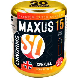 ПРЕЗЕРВАТИВЫ MAXUS НАБОР В ЖЕЛЕЗНОМ КЕЙСЕ АНАТОМИЧЕСКИЕ SENSUAL № 15